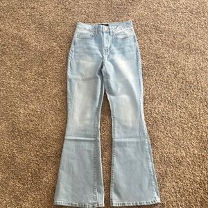 YMI Blue Flare Wide Leg Jeans